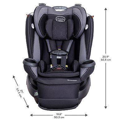 Evenflo Revolve360 Extend All-in-One Rotating Car Seat with Quick Clean Cover