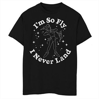 Disney's Peter Pan Boys 8-20 I'm So Fly I Never Land Graphic Tee