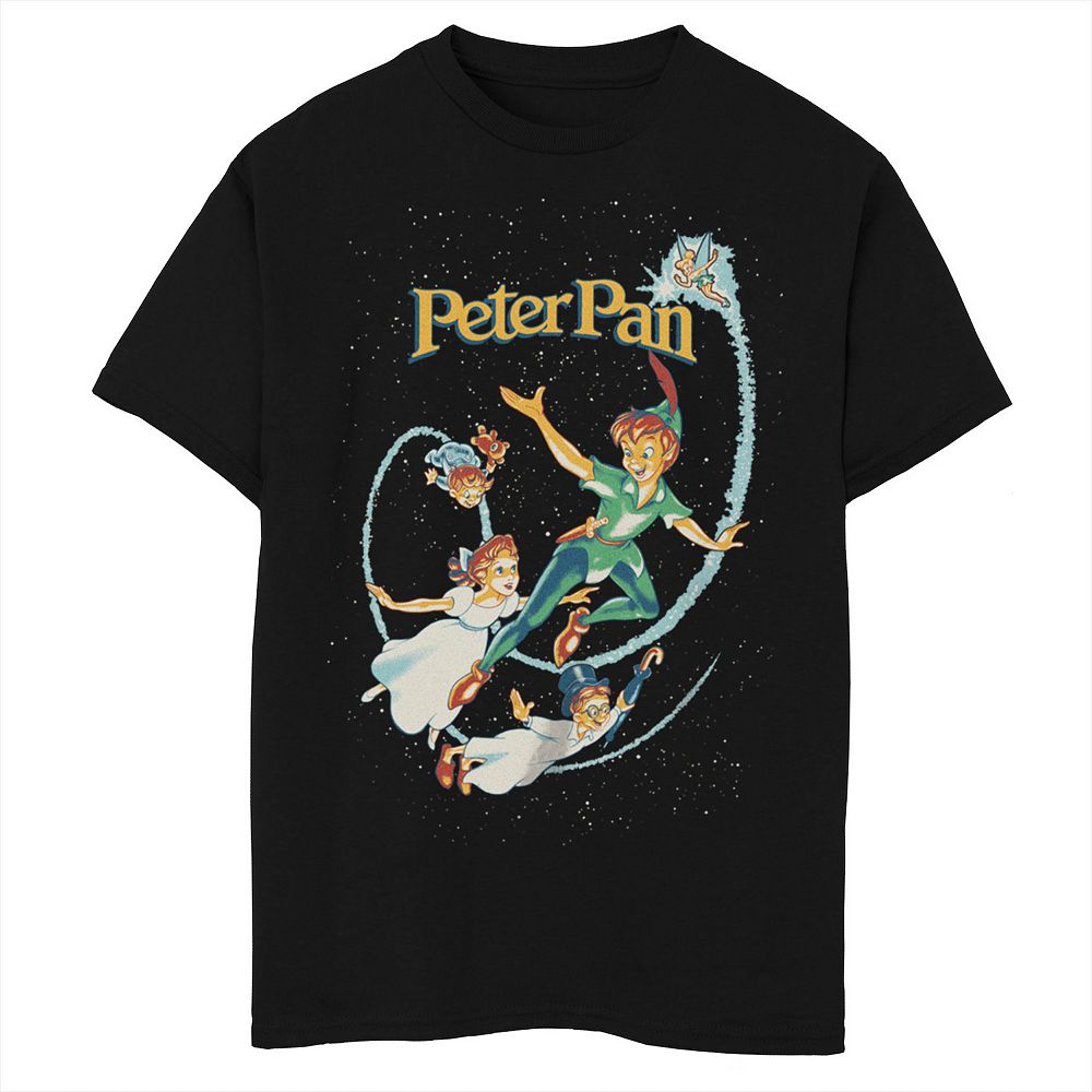 Disney's Peter Pan Boys Group Shot Classic Flight Stars Tee