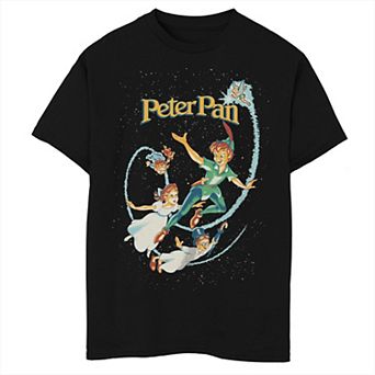 Disney's Peter Pan Boys Group Shot Classic Flight Stars Tee