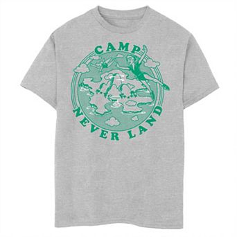 Disney's Peter Pan Boys' 8-20 Camp Never Land Flying Logo Graphic Tee