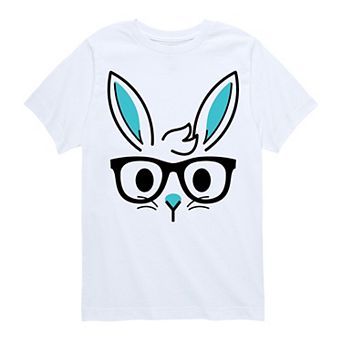 Boys 8-20 Nerd Bunny Graphic Tee