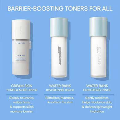 Cream Skin Refillable Toner & Moisturizer with Ceramides and Peptides