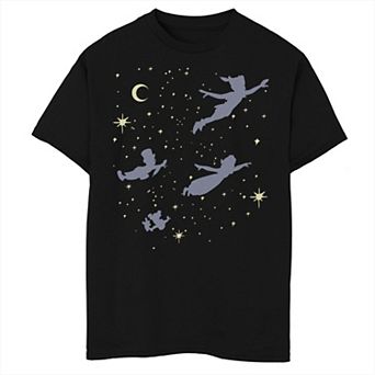 Disney's Peter Pan Boys Starry Flight Silhouette Tee