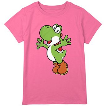 Girls 8-20 Super Mario Yoshi Simple Portrait Graphic Tee