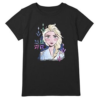 Disney's Frozen Elsa Girls 8-20 Face Watercolor Graphic Tee