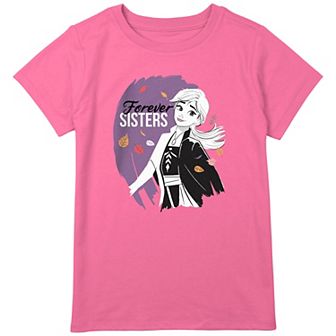 Disney's Frozen 2 Anna Girls 8-20 Forever Sisters Portrait Graphic Tee