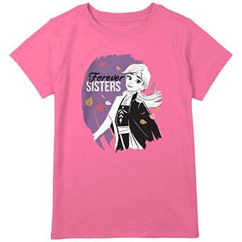 Disney's Frozen 2 Anna Girls 8-20 Forever Sisters Portrait Graphic Tee