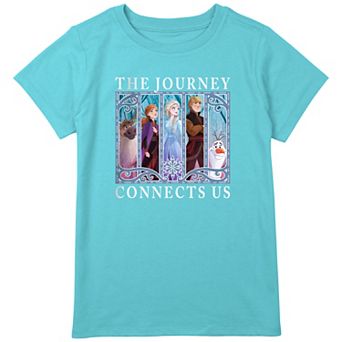 Disney's Frozen 2 Group Panel Poster Girls 8-20 Graphic Tee in Regular & Plus Size