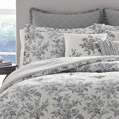 Laura Ashley Annalise Floral 7-piece King Duvet Set