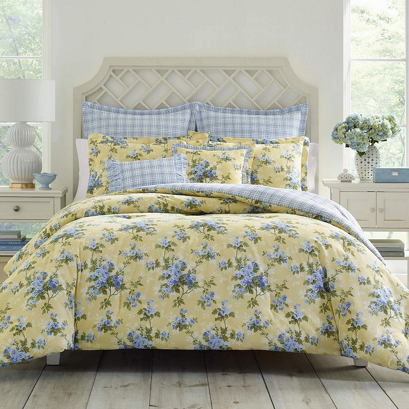 Laura Ashley Cassidy Yellow Duvet Cover Set, King