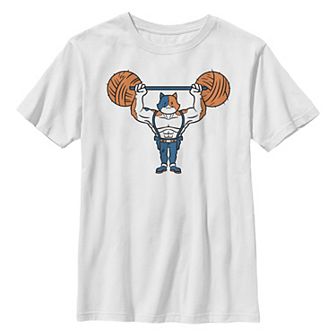 Boys 8-20 Fortnite Yarn Lifter Orange Text Tee