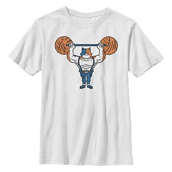 Boys 8-20 Fortnite Yarn Lifter Orange Text Tee