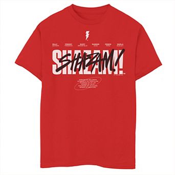 Boys 8-20 Shazam Fury Of The Gods Airbush Shazam Tee