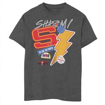 Boys 8-20 Shazam Fury of The Gods We Are The Power Stamps Tee