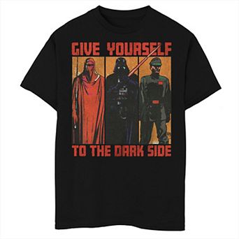 Disney's Star Wars Boys 8-20 The Return Of The Jedi Give Yourself To The Dark Side Panel Tee