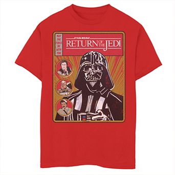 Disney's Star Wars Boys 8-20 The Return Of The Jedi Darth Vader Comic Cover Tee