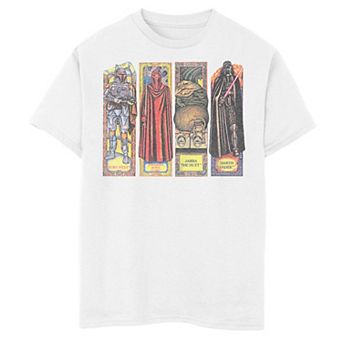 Boys 6-20 Star Wars The Return Of The Jedi Stained Glass Panels Graphic Tee