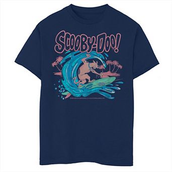 Boys 8-20 Scooby Doo Surfing Title Logo Tee