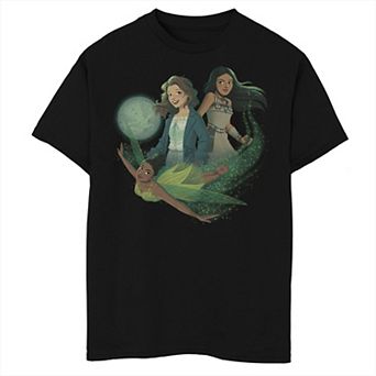 Boys 8-20 Peter Pan & Wendy Girls Group Tinkerbell Wendy & Tiger Lily Tee