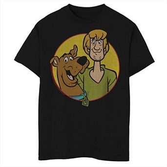 Boys 8-20 Scooby Doo Shaggy And Scoobs Circle Portrait Tee