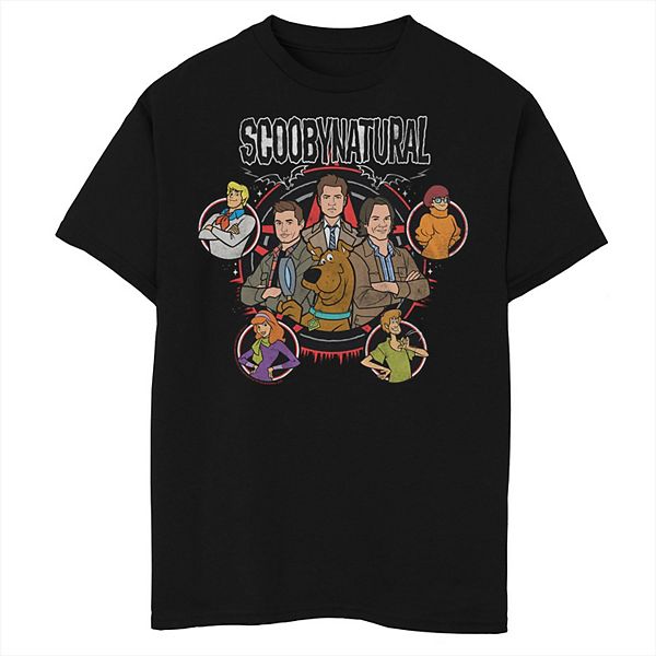 Boys 8-20 Scooby Doo Scooby Mash Up Group Shot Poster Graphic Tee