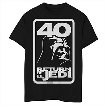Disney's Star Wars Boys 6-20 The Return Of The Jedi Darth Vader Badge Logo Tee