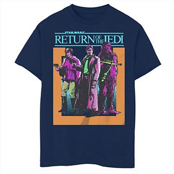 Disney's Star Wars Boys 8-20 The Return Of The Jedi Chewbacca Han Solo Princess Leia Tee