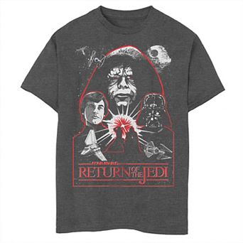 Disney's Star Wars Boys 6-20 The Return Of The Jedi The Finale Of Trilogy Poster Tee