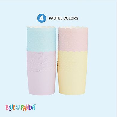 50 Mini Cupcake Muffin Liners Wrappers Paper Baking Cups for Birthday, Wedding