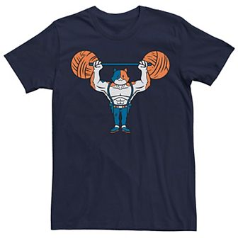 Boys Fortnite Yarn Lifter Orange Text Plus Tee
