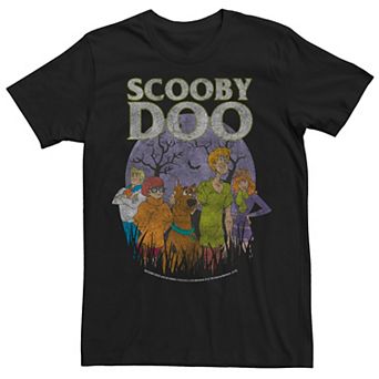 Boys Scooby Doo Halloween Distressed Portrait Plus Tee
