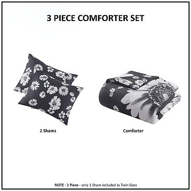 Intelligent Design Lilith Floral Reversible Comforter Set with Sham