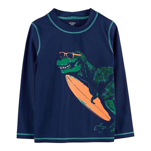 Kids Boys Sweater Dinosaur Long Sleeve Crewneck Outdoor Fashion Navy Blue Fall Clothes 3-7 Years