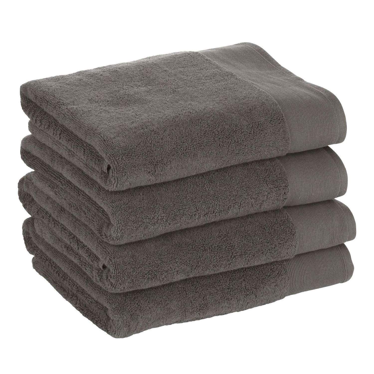 Nate Home By Nate Berkus Cotton Terry 4 Piece Bath Towel Set   6227698 Dark Gray