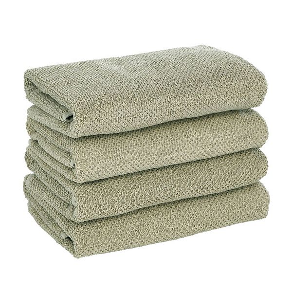 Nate Home by Nate Berkus Cotton Textured Weave 4-Piece Hand Towels Set