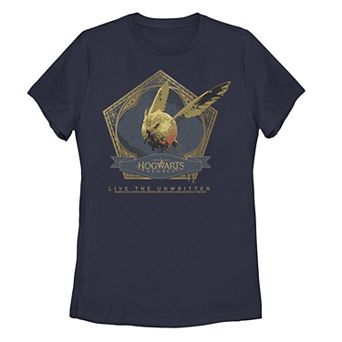 Juniors' Harry Potter Hogwarts Legacy Bird Live The Unwritten Graphic Tee