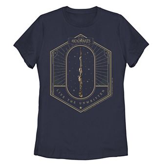 Juniors' Harry Potter Hogwarts Magic Wand Graphic Tee