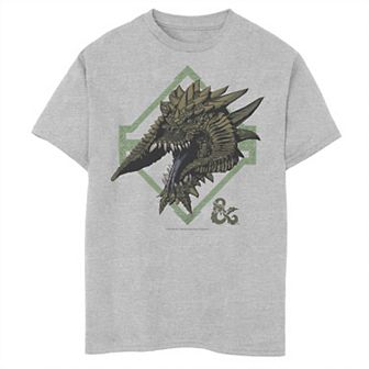 Boys 8-20 Dungeons & Dragons Stained Glass Horns Face Tee