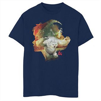 Boys 8-20 Dungeons & Dragons Owlbear Silhouette Tee