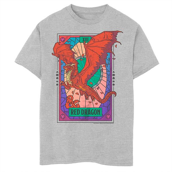 Boys 8-20 Dungeons & Dragons Red Dragon Tarot Tee