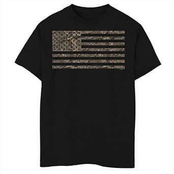 Boys 8-20 Mossy Oak Flag Tee