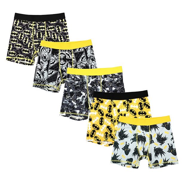 Boys 4-10 5-Pack DC Comics Batman Boxer Briefs