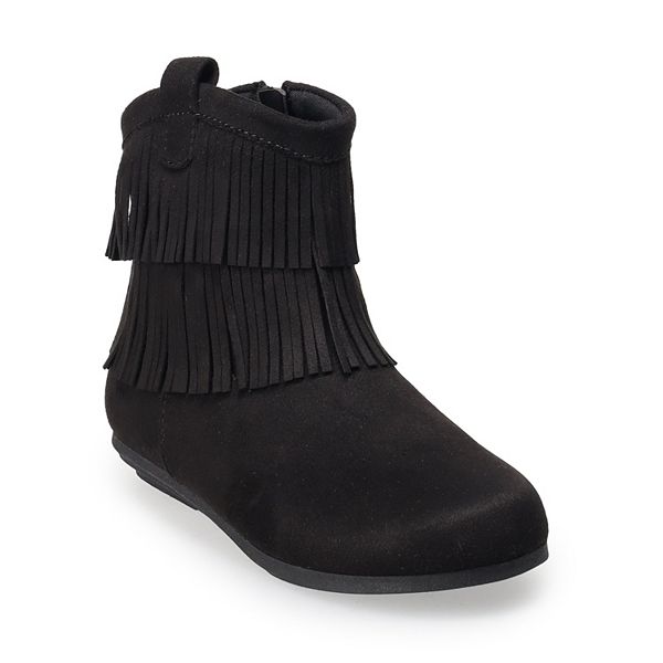 Girls fringe clearance boots