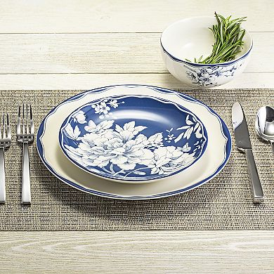 222 Fifth Brittany Navy 12-pc. Dinnerware Set