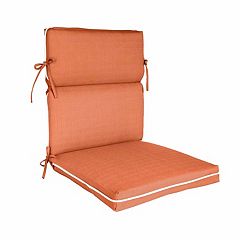 HFI O'Linen High-Back Seat Cushion, Orange, Chair Cush