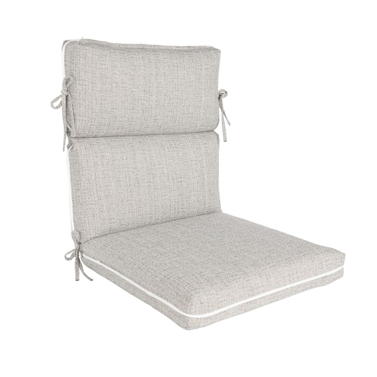 Sunnydaze Outdoor Modern Luxury Replacement Basket Chair Cushion - Gray