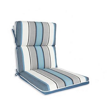 Home Fashions International O'Sundeck Stripe High-Back Chair Cushion