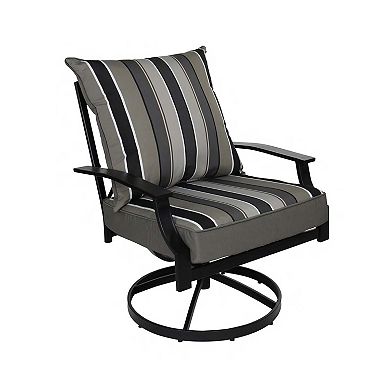 Home Fashions International O'Sundeck Stripe Deep Seat Cushion Set