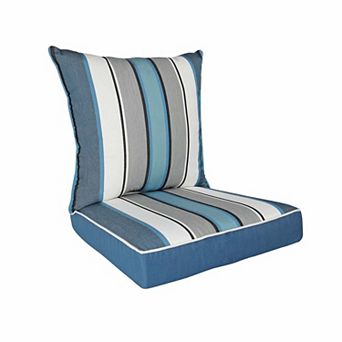 Home Fashions International O'Sundeck Stripe Deep Seat Cushion Set
